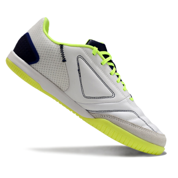 Botas de fútbol sala Adidas Competition Top IC blancas, azules y verdes