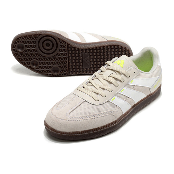 Botas de fútbol sala Adidas Predator 24 League Low IC gris y blanco