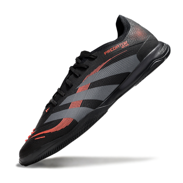 Botas de fútbol sala Adidas Predator 25 Elite IC negras y rojas