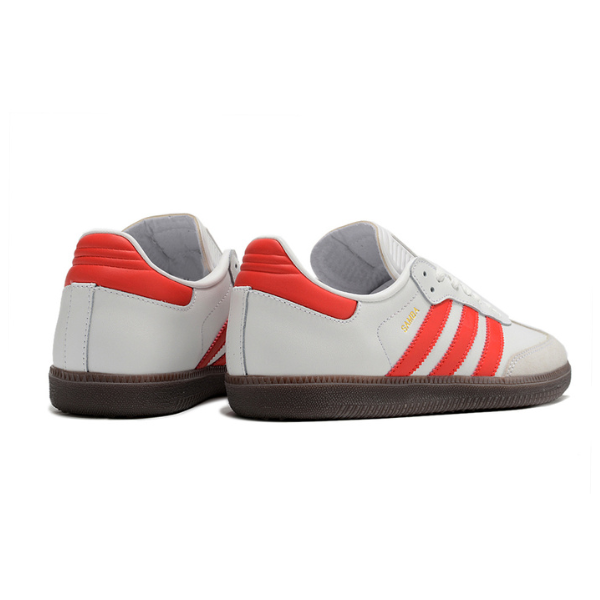 Botas de fútbol sala Adidas Samba Classic Messi TF blancas y rojas