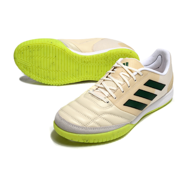 Botas de fútbol sala Adidas Competition Top IC beige y verde