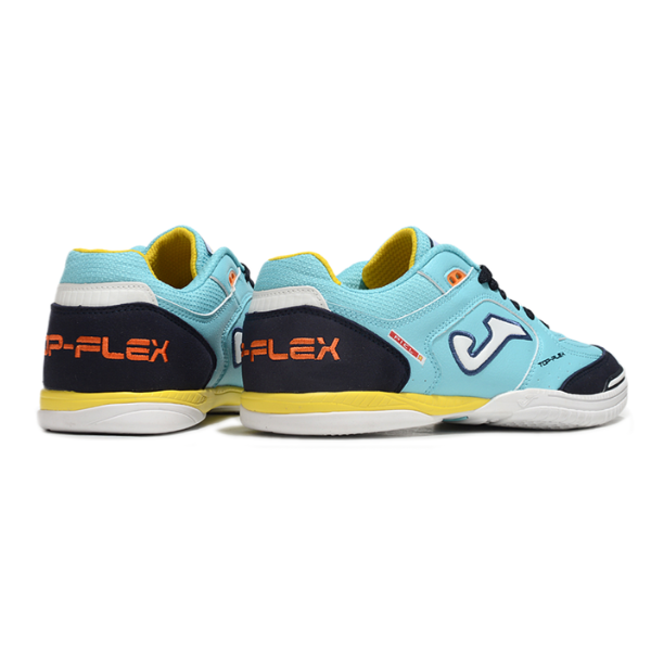 Bota de fútbol sala Joma Top Flex 24 IC azul claro y amarillo
