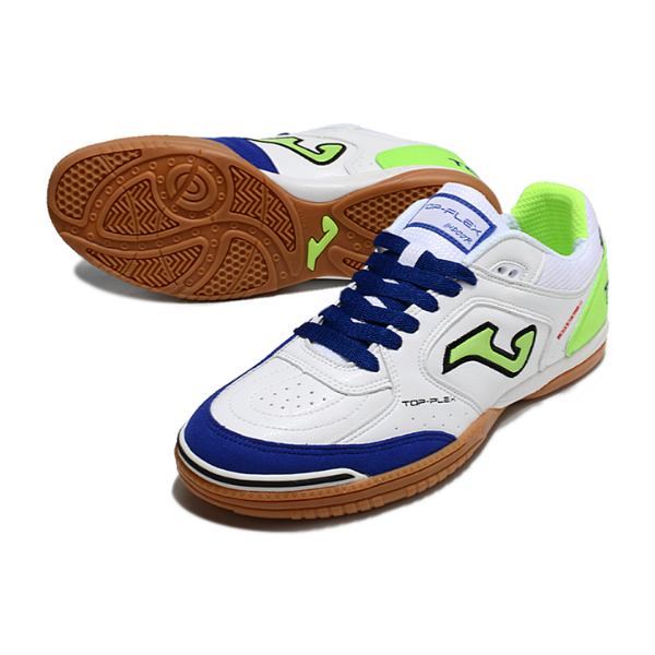 Botas de fútbol sala Joma Top Flex 24 IC blanco, azul y verde IC