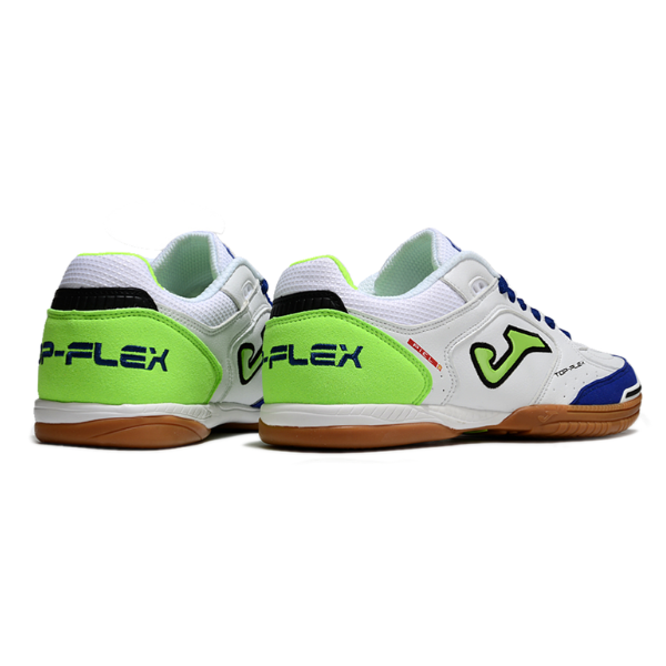 Botas de fútbol sala Joma Top Flex 24 IC blanco, azul y verde IC