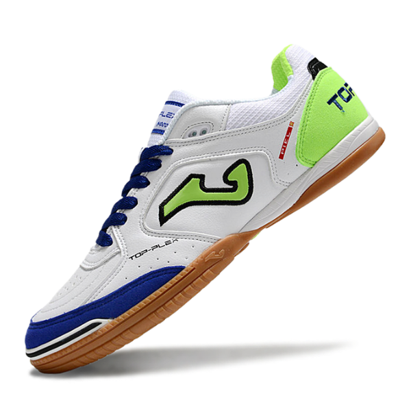 Botas de fútbol sala Joma Top Flex 24 IC blanco, azul y verde IC
