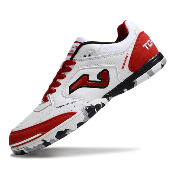 Joma Top Flex 24 IC White and Red Futsal IC Football Boot