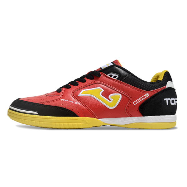 Joma Top Flex 24 IC Black Red and Yellow Indoor IC Football Boot