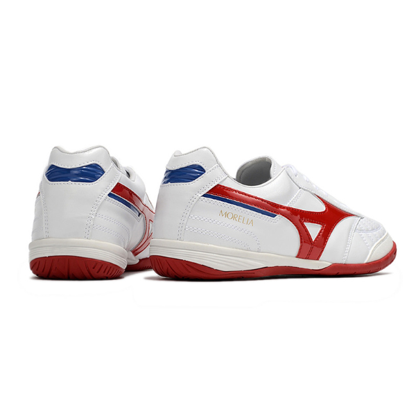 Botas de fútbol sala Mizuno Morelia Sala Japón blanco, rojo y azul IC