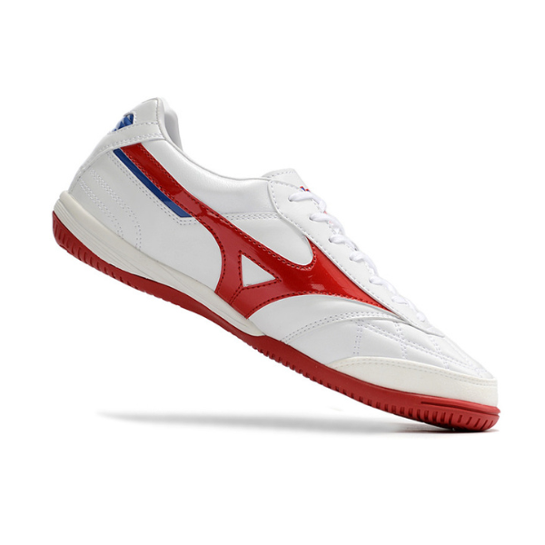 Botas de fútbol sala Mizuno Morelia Sala Japón blanco, rojo y azul IC