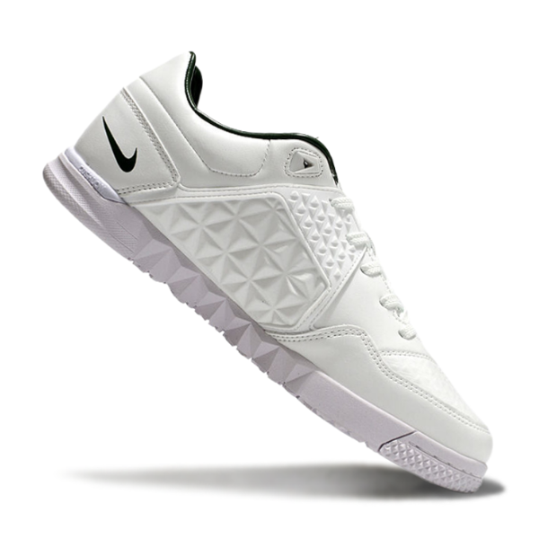 Botas de fútbol sala Nike5 Street Gato IC blancas y verdes