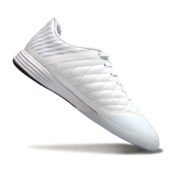 Botas de fútbol sala Nike Lunar Gato II IC en blanco y gris