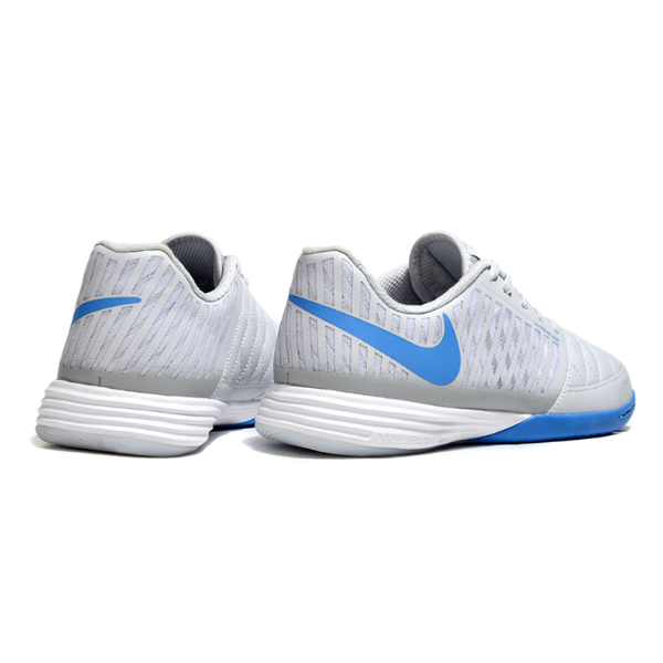 Nike Lunar Gato II Gray and Blue Indoor IC Football Boot