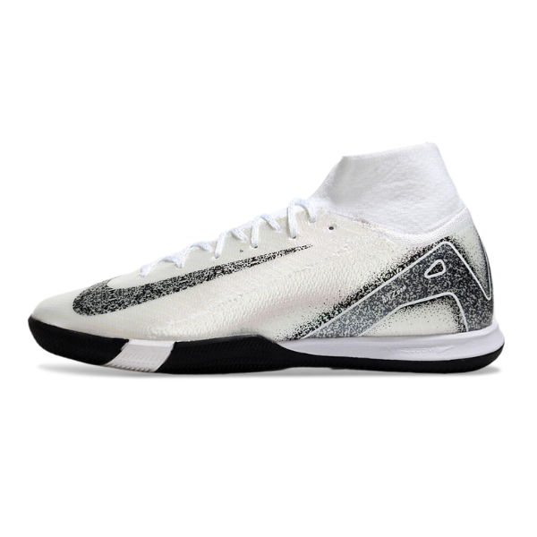 Botas de fútbol sala Nike Mercurial Superfly 10 Elite IC blancas y negras