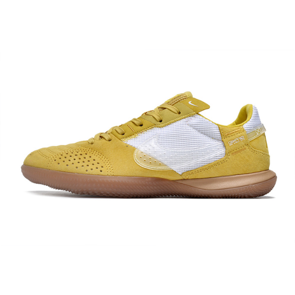 Nike Streetgato Laceless Yellow and White Indoor IC Football Boot