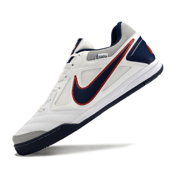 Nike SB Gato X Supreme White, Blue and Red Indoor IC Football Boot