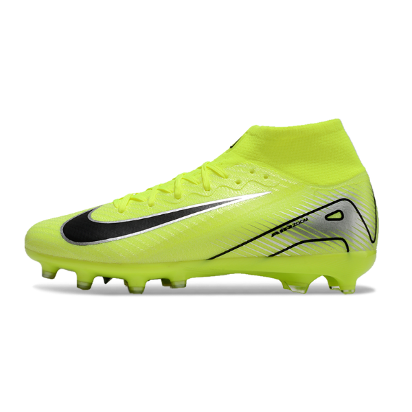 Botas de fútbol Nike Air Zoom Mercurial Superfly 10 Elite para niños, Mad Voltage Pack, para terreno artificial AG