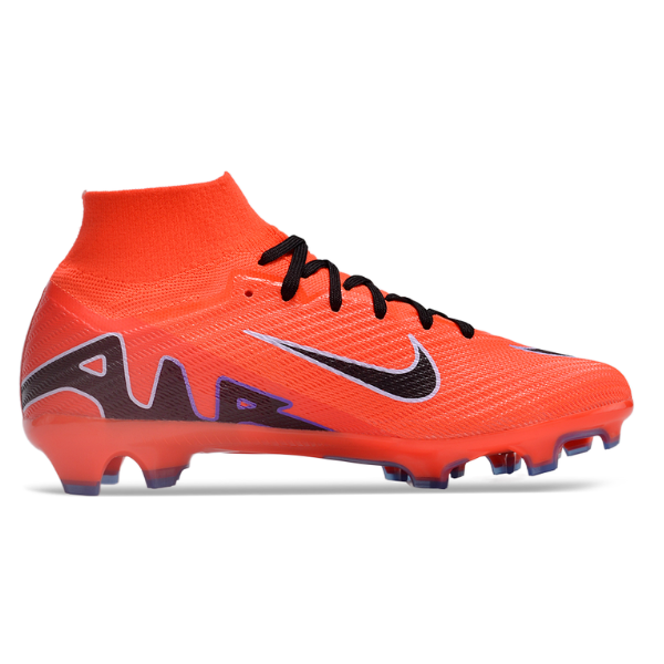 Nike Zoom Mercurial Superfly 9 Elite Orange and Purple Firm Ground FG Kids Football Boot