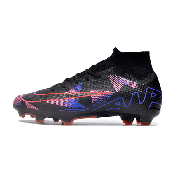 Nike Zoom Mercurial Superfly 9 Elite Black Purple and Pink Firm Ground FG Kids Football Boot