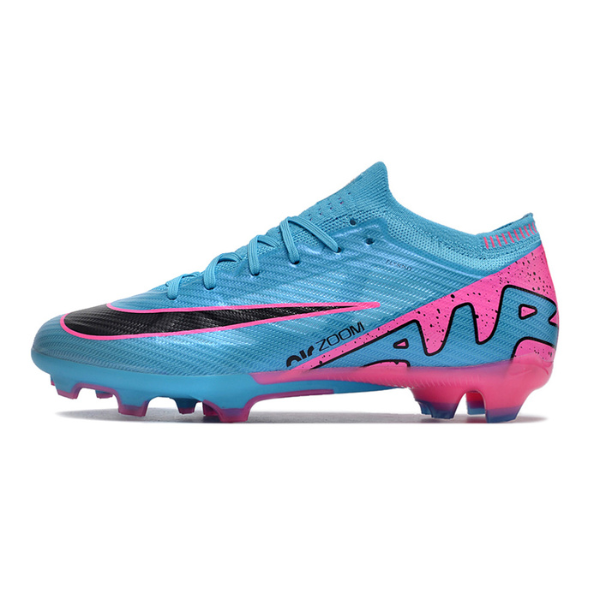 Nike Zoom Mercurial Vapor 15 Elite Light Blue Pink and Black Firm Ground FG Kids Football Boot