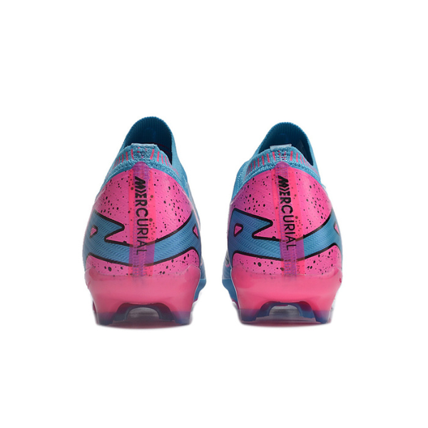 Nike Zoom Mercurial Vapor 15 Elite Light Blue Pink and Black Firm Ground FG Kids Football Boot
