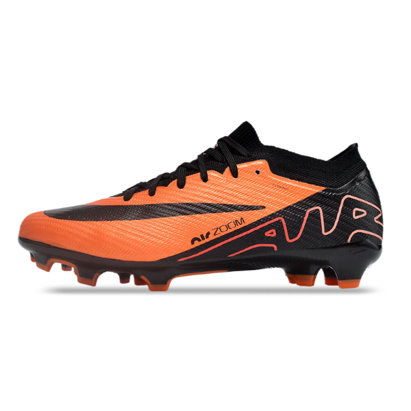 Nike Zoom Mercurial Vapor 15 Elite Orange and Black Firm Ground FG Kids Football Boot