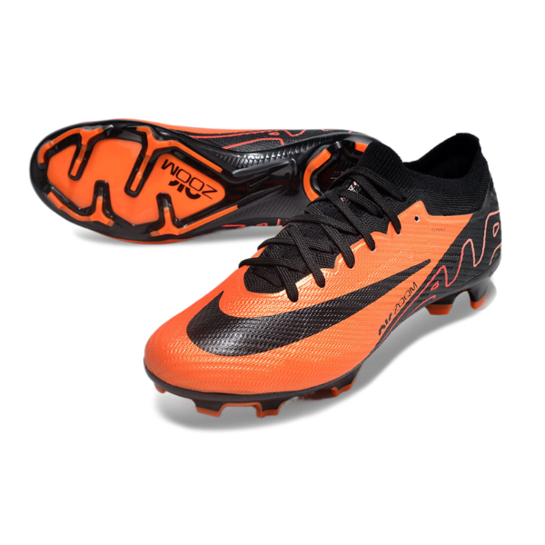 Nike Zoom Mercurial Vapor 15 Elite Orange and Black Firm Ground FG Kids Football Boot