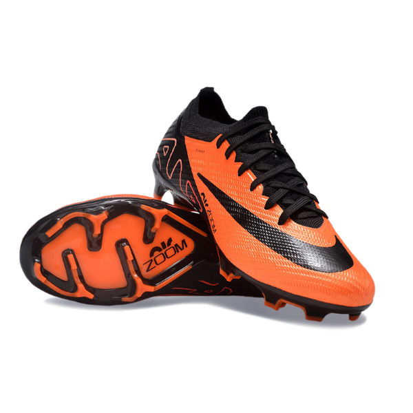 Nike Zoom Mercurial Vapor 15 Elite Orange and Black Firm Ground FG Kids Football Boot