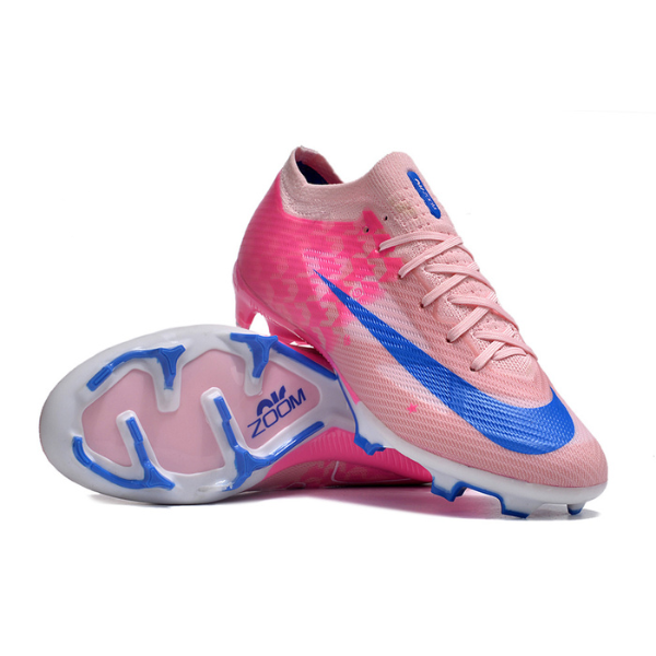 Nike Zoom Mercurial Vapor 15 Elite Pink and Blue Firm Ground FG Kids Football Boot