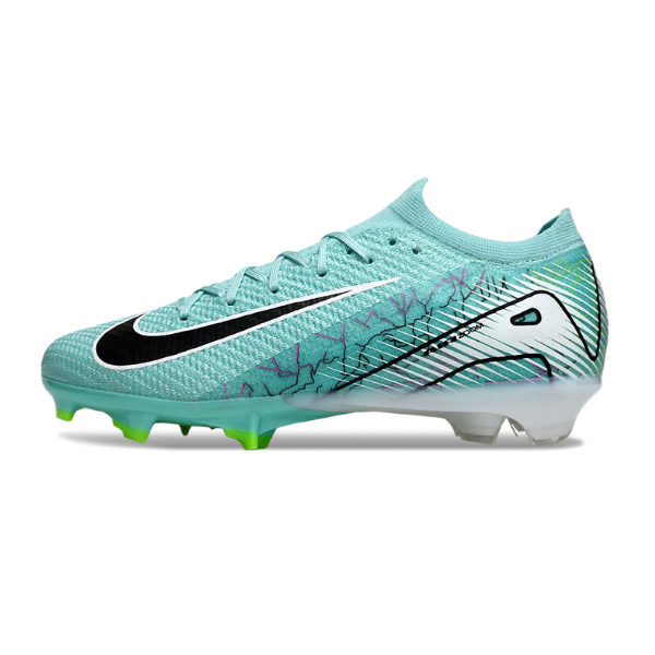 Botas de fútbol Nike Air Zoom Mercurial Vapor 16 Elite azul claro para terreno firme FG para niños
