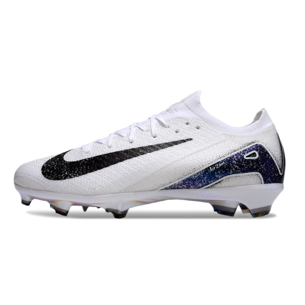 Nike Air Zoom Mercurial Vapor 16 Elite White and Black Firm Ground FG Football Boot