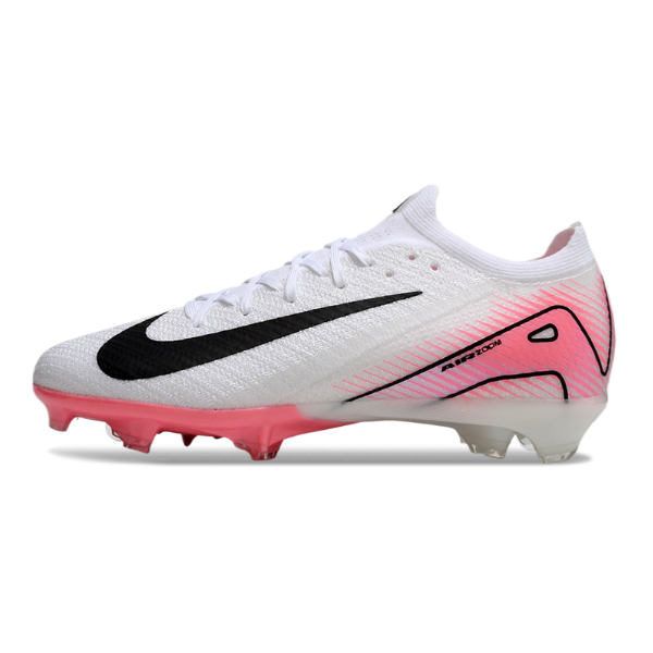 Nike Air Zoom Mercurial Vapor 16 Elite White and Pink Firm Ground FG Football Boot
