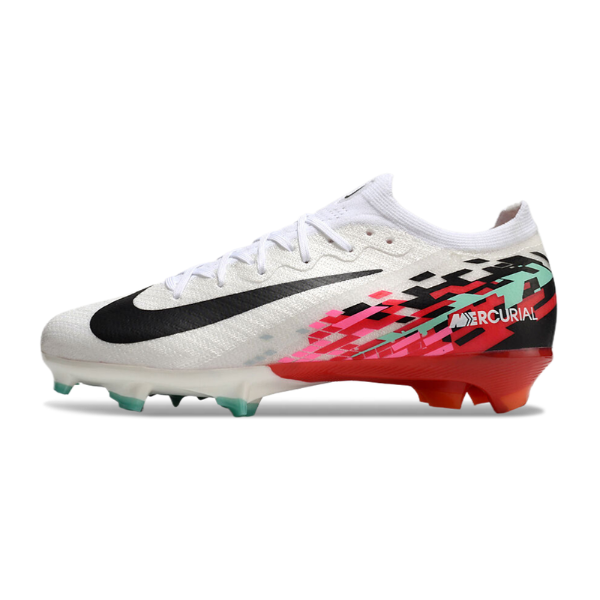 Nike Air Zoom Mercurial Vapor 16 Elite White and Red Firm Ground FG Football Boot
