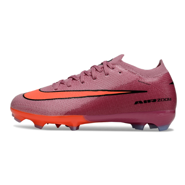 Botas de fútbol Nike Air Zoom Mercurial Vapor 16 Elite rosa para terreno firme FG para niños