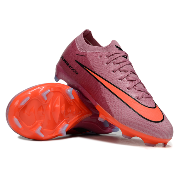 Botas de fútbol Nike Air Zoom Mercurial Vapor 16 Elite rosa para terreno firme FG para niños