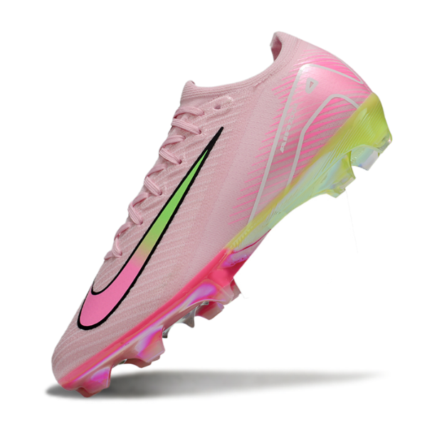 Botas de fútbol Nike Air Zoom Mercurial Vapor 16 Elite rosa claro para terreno firme FG para niños