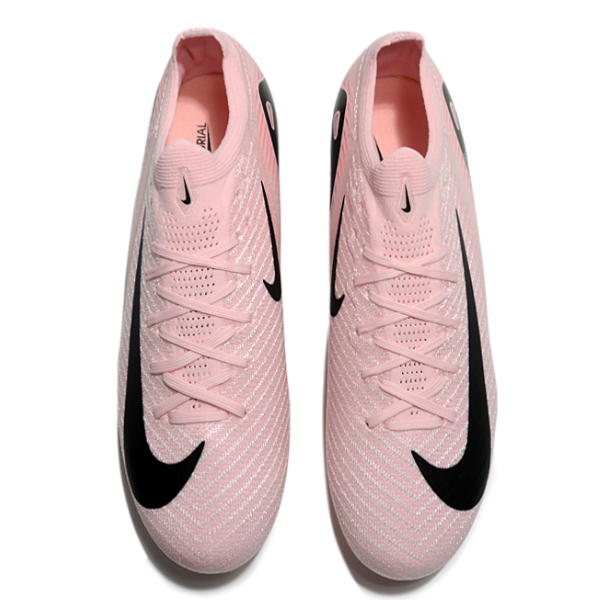 Nike Air Zoom Mercurial Vapor 16 Elite Pink and Black Firm Ground FG Kids Football Boot