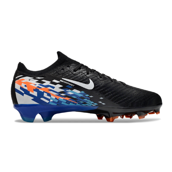 Botas de fútbol Nike Air Zoom Mercurial Vapor 16 Elite FG para terreno firme, color negro, azul y naranja