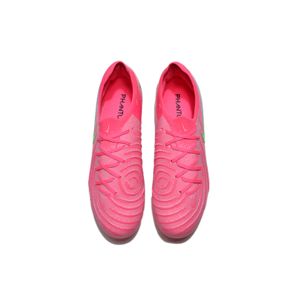 Nike Phantom GX2 Elite Pink and Green Firm Ground FG Kids Football Boot