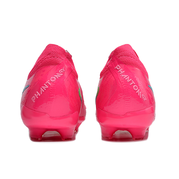 Nike Phantom GX2 Elite Pink and Green Firm Ground FG Kids Football Boot