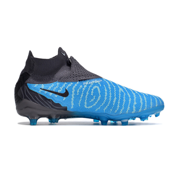 Nike Phantom GX Elite DF Black and Blue Firm Ground FG Kids Football Boot
