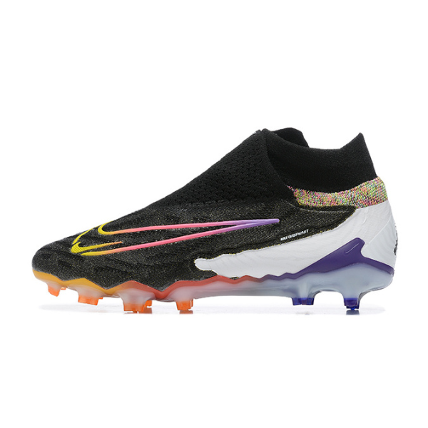 Nike Phantom GX Elite DF Black and Multicolor Firm Ground FG Kids Football Boot