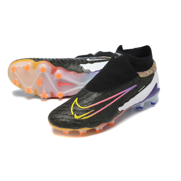 Nike Phantom GX Elite DF Black and Multicolor Firm Ground FG Kids Football Boot