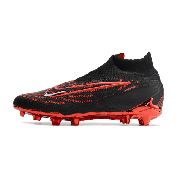 Nike Phantom GX Elite DF Black and Red Firm Ground FG Kids Football Boot