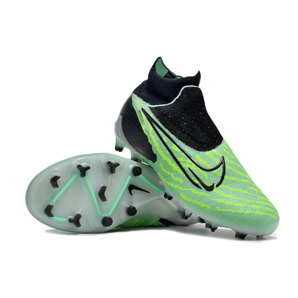 Nike Phantom GX Elite DF Green and Black Firm Ground FG Kids Football Boot