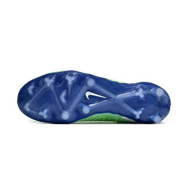 Nike Phantom GX Elite White and Green Firm Ground FG Kids Football Boot
