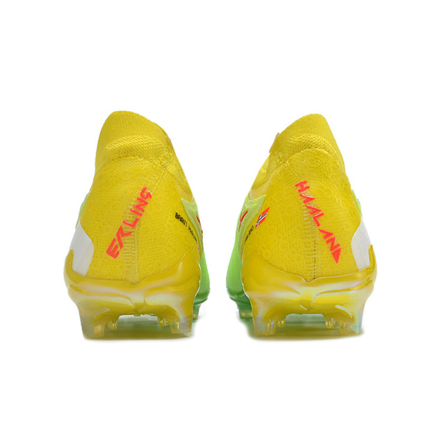 Nike Phantom GX Elite Haaland Force 9 Pack Black and Yellow Firm Ground FG Kids Football Boot