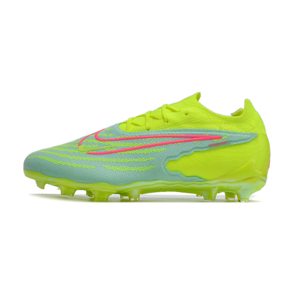 Nike Phantom GX Elite Green and Pink Firm Ground FG Kids Football Boot