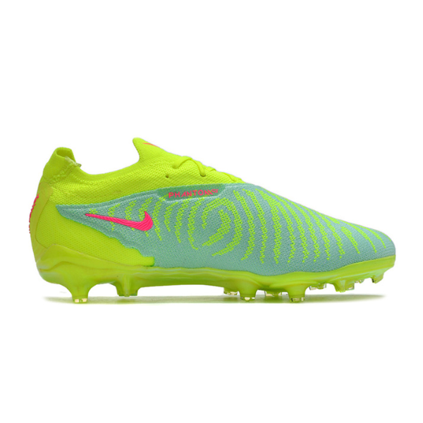 Nike Phantom GX Elite Green and Pink Firm Ground FG Kids Football Boot