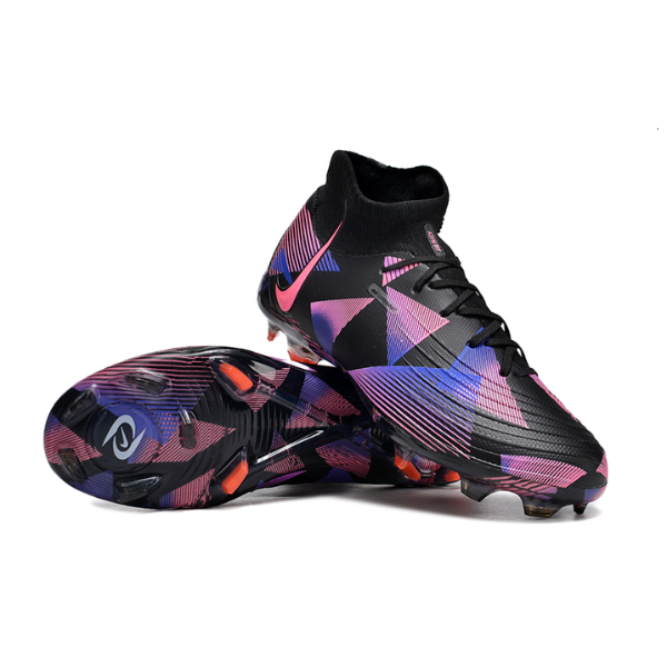 Nike Phantom Luna Elite Black and Pink Firm Ground FG Kids Football Boot