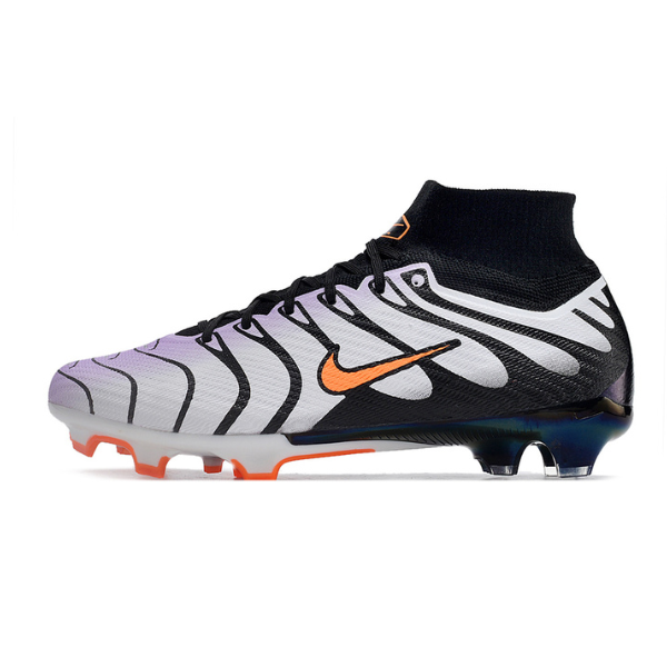 Nike Zoom Mercurial Superfly 9 Elite Gray and Black Firm Ground FG Kids Football Boot